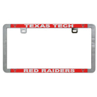 Wholesale-Texas Tech Red Raiders Metal Lic. Plate Frame Slim