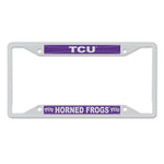 Wholesale-TCU Horned Frogs Lic Plt Frame S/S