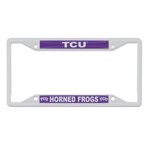 Wholesale-TCU Horned Frogs Lic Plt Frame S/S