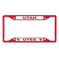 Wholesale-Utah Utes Lic Plt Frame S/S