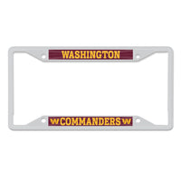 Washington Commanders Lic Plt Frame S/S