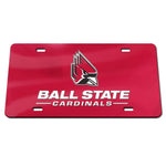 Wholesale-Ball State Cardinals Specialty Acrylic License Plate