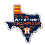Houston Astros Chrome Metal Domed Emblem