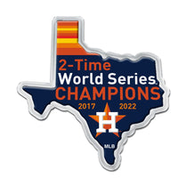 Houston Astros Chrome Metal Domed Emblem