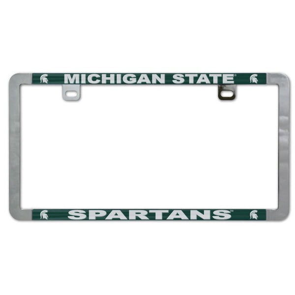 Wholesale-Michigan State Spartans Metal Lic. Plate Frame Slim