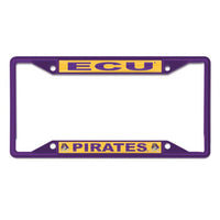 Wholesale-East Carolina Pirates Lic Plt Frame S/S