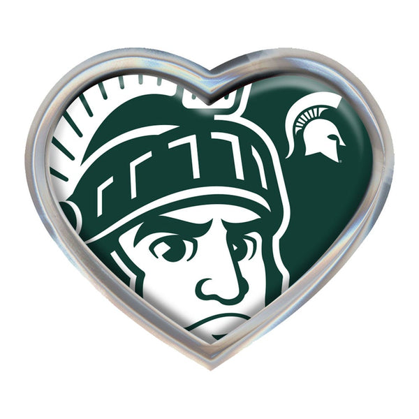 Michigan State Spartans Chrome Metal Domed Emblem