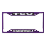 Wholesale-TCU Horned Frogs Lic Plt Frame S/S