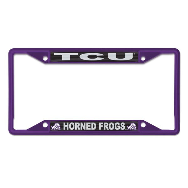 Wholesale-TCU Horned Frogs Lic Plt Frame S/S