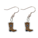 Dallas Cowboys Acrylic loop earrings