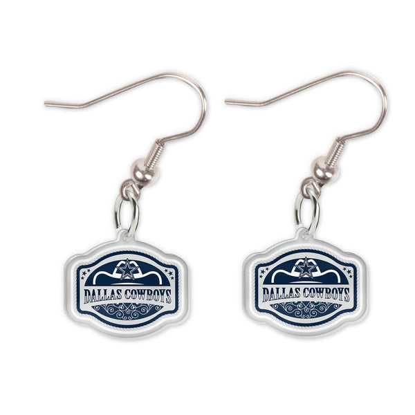 Dallas Cowboys Acrylic loop earrings