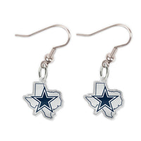 Dallas Cowboys Acrylic loop earrings