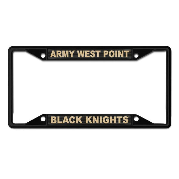 Wholesale-Army Black Knights Lic Plt Frame S/S