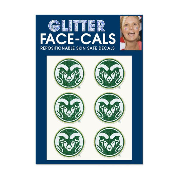 Wholesale-Colorado State Rams Glitter Tattoo 6 Pack