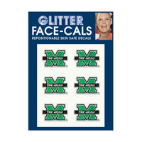 Marshall Thundering Herd Glitter Tattoo 6 Pack