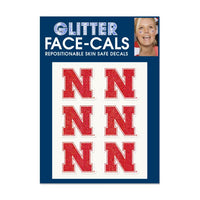 Wholesale-Nebraska Cornhuskers Glitter Tattoo 6 Pack