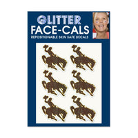 Wholesale-Wyoming Cowboys Glitter Tattoo 6 Pack