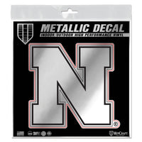 Wholesale-Nebraska Cornhuskers Decal Metallic 6" x 6"