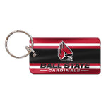 Wholesale-Ball State Cardinals Keychain Rectangle