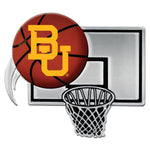 Baylor Bears BASKETBALL Chrome Metal Domed Emblem