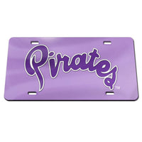 Wholesale-East Carolina Pirates POWDER PURPLE Specialty Acrylic License Plate