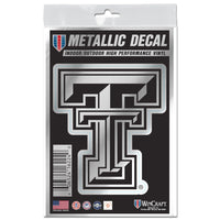 Texas Tech Red Raiders Decal Metallic 3" x 5"