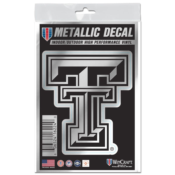 Texas Tech Red Raiders Decal Metallic 3" x 5"