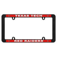Texas Tech Red Raiders Lic Plt Thin Frame - Black Plastic