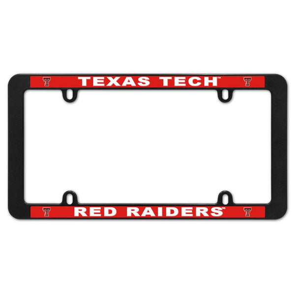 Texas Tech Red Raiders Lic Plt Thin Frame - Black Plastic