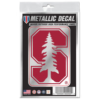 Stanford Cardinal Decal Metallic 3" x 5"