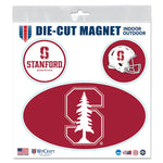 Stanford Cardinal Outdoor Magnets 6" x 6"