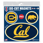 California Golden Bears 3 PACK Outdoor Magnets 6" x 6"