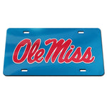 Wholesale-Ole Miss Rebels Specialty Acrylic License Plate