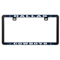 Dallas Cowboys Metal Lic. Plate Frame Slim