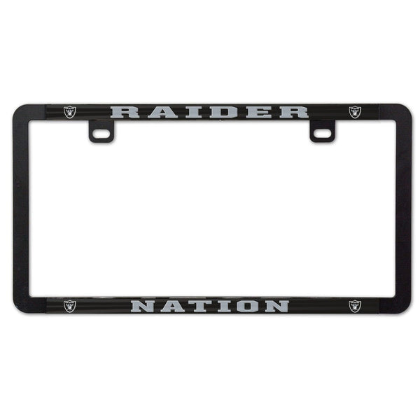 Las Vegas Raiders Metal Lic. Plate Frame Slim