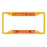 Kansas City Chiefs Lic Plt Frame S/S