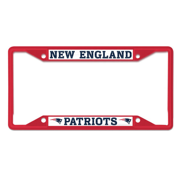 New England Patriots Lic Plt Frame S/S