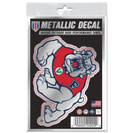 Fresno State Bulldogs Decal Metallic 3" x 5"