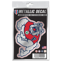 Fresno State Bulldogs Decal Metallic 3" x 5"