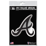 Atlanta Braves Decal Metallic 3" x 5"