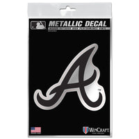 Atlanta Braves Decal Metallic 3" x 5"