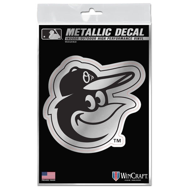 Baltimore Orioles Decal Metallic 3" x 5"