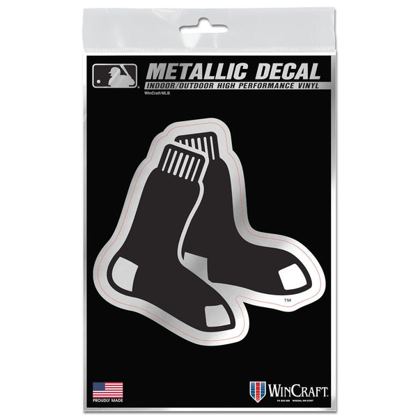 Boston Red Sox Decal Metallic 3" x 5"