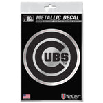 Chicago Cubs Decal Metallic 3" x 5"