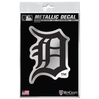 Detroit Tigers Decal Metallic 3" x 5"