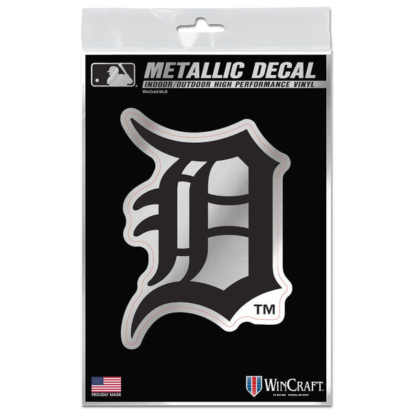Detroit Tigers Decal Metallic 3" x 5"