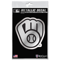 Milwaukee Brewers Decal Metallic 3" x 5"