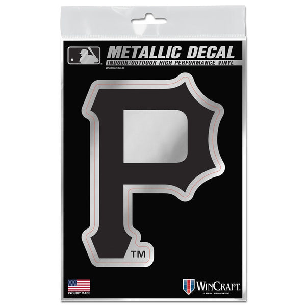 Pittsburgh Pirates Decal Metallic 3" x 5"