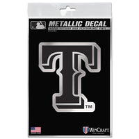 Texas Rangers Decal Metallic 3" x 5"