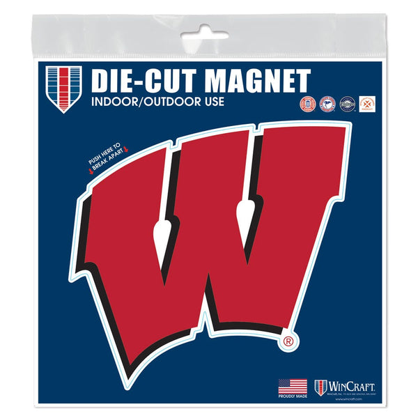 Wisconsin Badgers Outdoor Magnets 6" x 6"